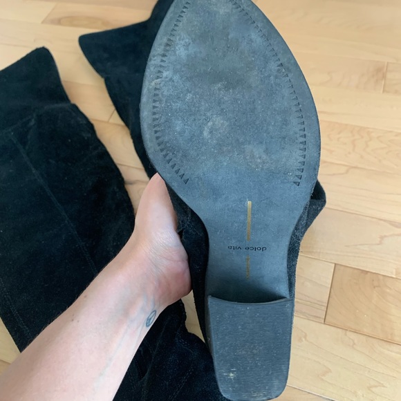 Dolce Vita black suede thigh high boots - Picture 4 of 5